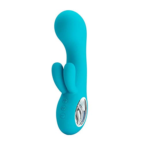 Vibrador Estimulador De Ponto G Recarregável Com 7 Modos De Vibração 15,3 X 3,9 Cm Verde Turquesa Ch