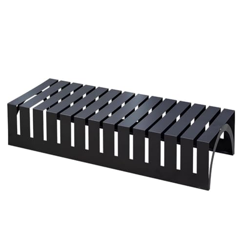 Présentoir de carrelage au sol haut de gamme en métal noir minimaliste