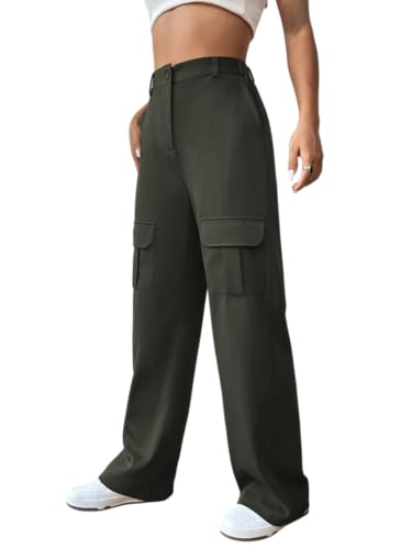 Leriya Fashion Women's Loose High Rise Trouser | High-Waist Korea...