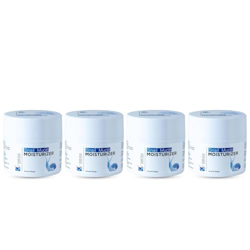 SNEIRA® Snail Mucin Moisturizer (100ml, 3.5 fl oz)(Pack of 4) Snail Face Cream, Wrinkle Care, Firming Face Skin, Brighten Skin Tone Without Stickiness All in One Snail Repair Cream