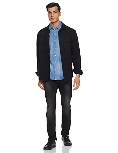 Image of Amazon Brand - INKAST Men Slim Fit Denim Shirt