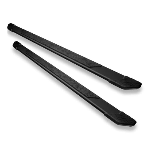 Estribos laterales aluminio HS Power negro mate 5 pulg miniatura 1