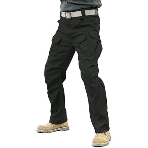 Mens Work Pants Lightweight Waterproof Cargo Hiking Pants for Camping Fishing Tactical Grey XL Cover