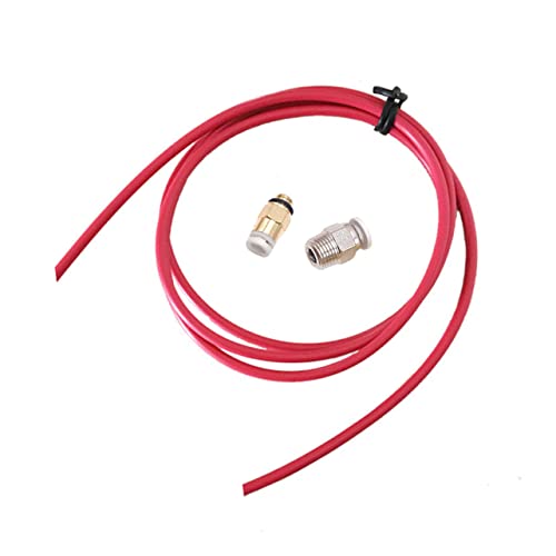 CIYODO Hot End Extrusion Quick Coupling Pc4-m6 M10 Red Metal Connector for Ptfe Tube and Bowden Extruder Compatible with