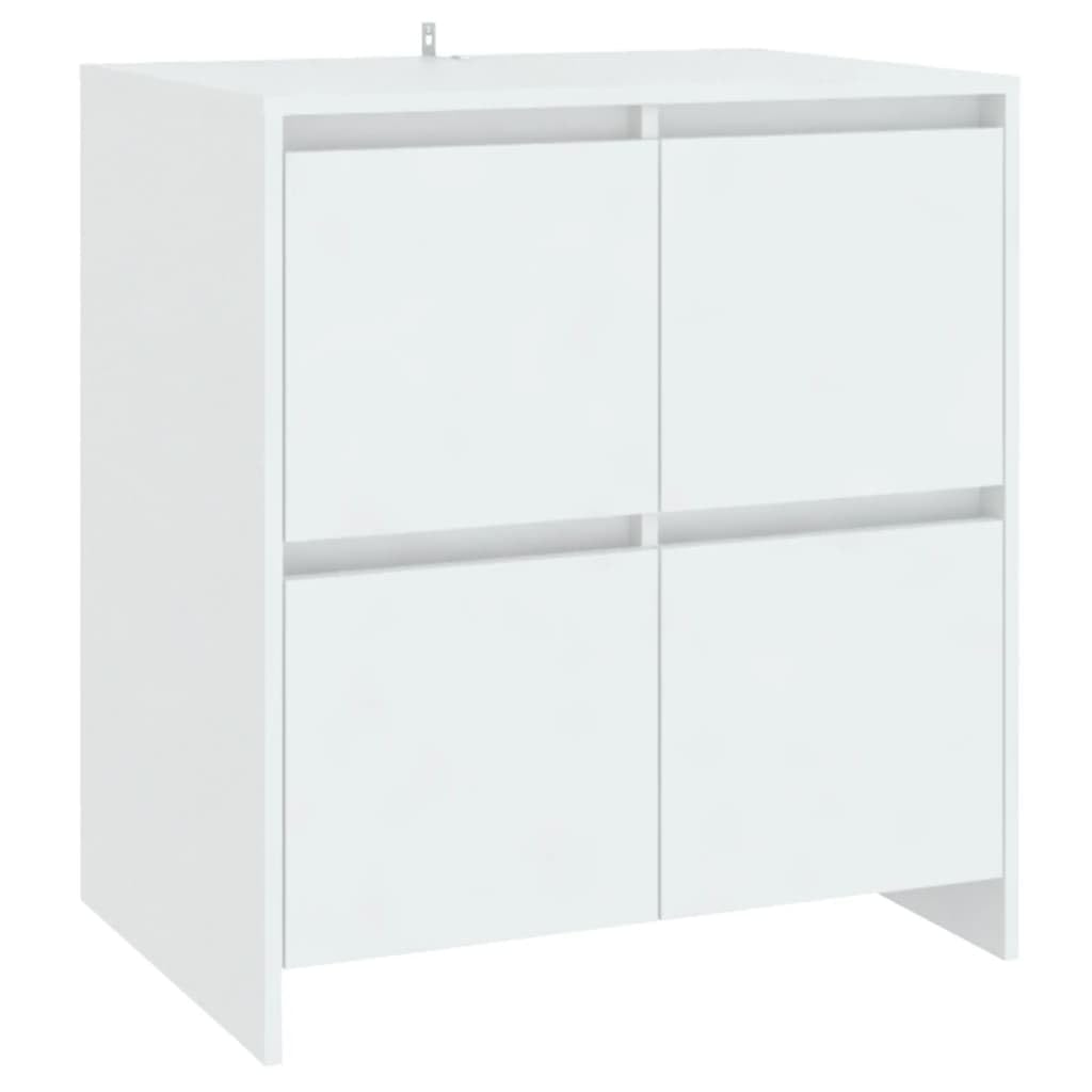vidaXL Komoda, biała, 70 x 41 x 75 cm, płyta wiórowa, szafka boczna, komoda, mebel, szafki boczne, komody, meble