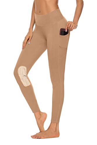 ChinFun Kids Horse Riding Tights Equestrian Breeches Knee Patch Pull-On ...