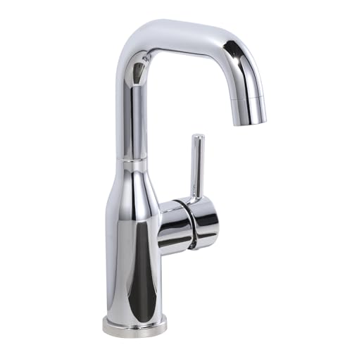 Bar Sink Faucet Single Hole: ARCORA Chrome Wet Bar Faucets - Prep Sink Faucet 360 Swivel - Small Kitchen Bathroom Faucet with cUPC Supply Lines