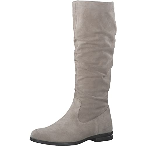 Tamaris Damen Stiefel Leder beige 40