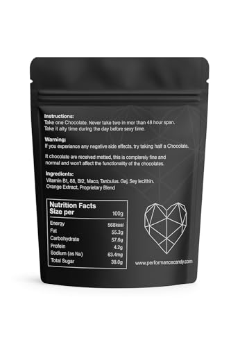 Dark Chocolate Hearts for Couples – Mood Support Chocolate Bar – Vegetarian & Gluten-Free Treat for Men(10 count)