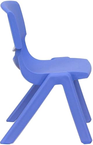 Image of Plastic Strong and Durable Kids Chair for Studying Dining Home Virgin Material Kids Chairs with Backrest for 2 to 5 Years | Sustain Upto 100 KG (Light Blue)