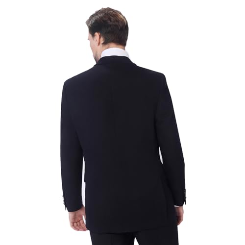 P&L Men's Classic Fit Two-Button Blazer Suit Separate Jacket 54R, Navy - Thumbnail 2