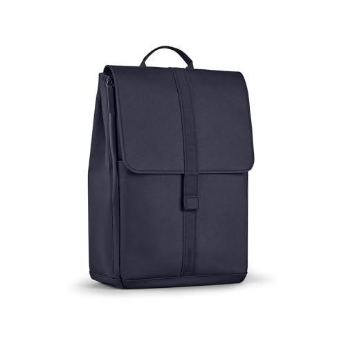Bugaboo Changing Backpack Diaper Bag – Water-Repellent & 100% Recycled Fabric, Includes Portable Changing Mat & 2 Clutches – Stroller Compatible Baby Travel Backpack with Laptop Sleeve – Deep Indigo