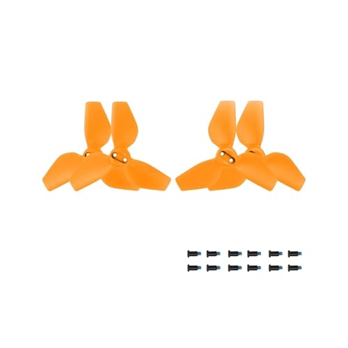 Réduction du bruit avec les hélices 2016S orange 2.0x1.6 pouces pour drone discret