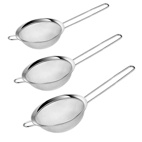 Tea Strainer Set, Stainless Steel 7cm/8cm/10cm