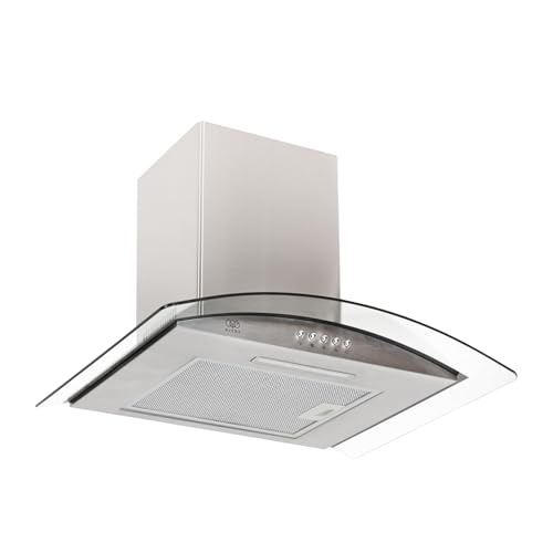 Recopilación de Campana 60 Cm del mes. 46 AVERA Campana de cocina 60 cm de pared, 3 velocidades, Luz LED, Filtro de carbón activado, Filtro de malla metálica lavable, Acero inoxidable y vidrio templado, Diseño curvo |...