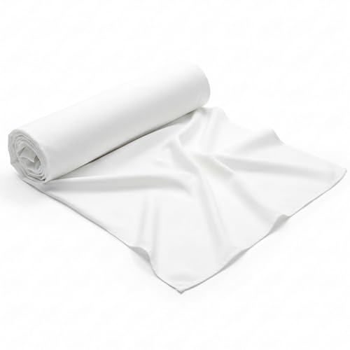 Sublimation Polyester Fabric White – 100% Polyester Precut Fabric for Heat Press | 2 Yards | 65' | 75 GSM – Soft, Smooth, Sublimation-Ready Material for DIY Craft & Printing Projects