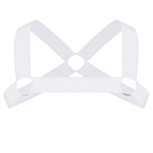 AGJGFM Men's Strong Nylon Elastic Shoulder Body Chest Muscle Harness Costume Belt