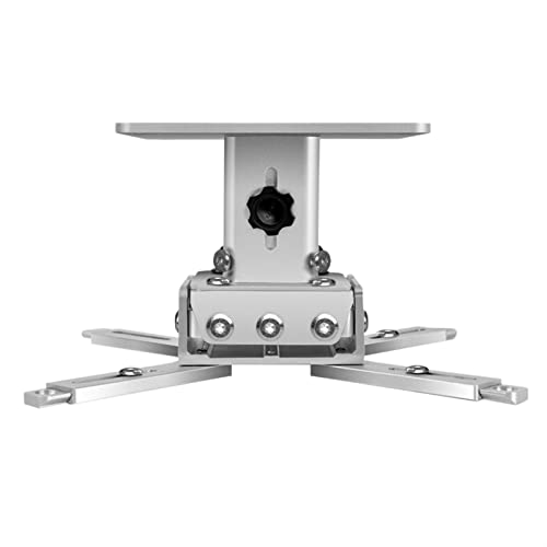 Soporte de proyector de aleación de aluminio, montura ajustable en pared, varilla corta plateada HQ130 miniatura 1
