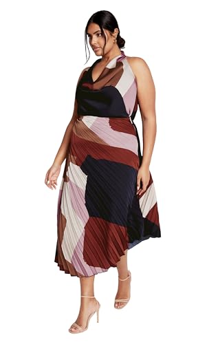 City Chic Women's Plus Size Skirt - Amaya Asymmetrical Harmonica