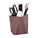 Produktbild OYEYE Stiftehalter Schreibtisch Organizer,multifunktional,Klassisch Stifteköcher aus Holz für Schreibtisch,Make-up-Pinselhalter,Stiftehalter Schreibtisch Zubehör Organizer dunkelbraun