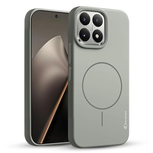 Image of KARWAN Ultra Slim MagEaze Magnetic Matte Finish Back Case Cover Compatible with MI 15T N52 Magnetic Ring, Wireless Charging Compatible, Scratch Resistant, Hard PC, Grey
