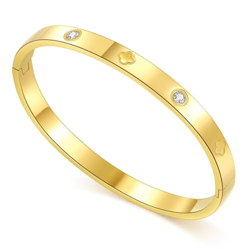 DESIGN SEMPLICE: Design semplice e delicato, adatto per essere indossato da solo o con altri accessori, i nostri bracciale rigidoi sono facili da indossare e da togliere, offrendo una varietà di opzioni di abbinamento.