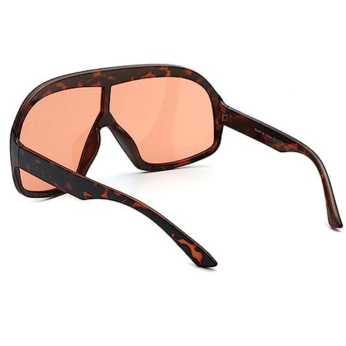 Fashion Oversized Square Women Sunglasses Vintage Punk Men Outdoor Eyewear Shades UV400 Orange Purple Sun Glasses3