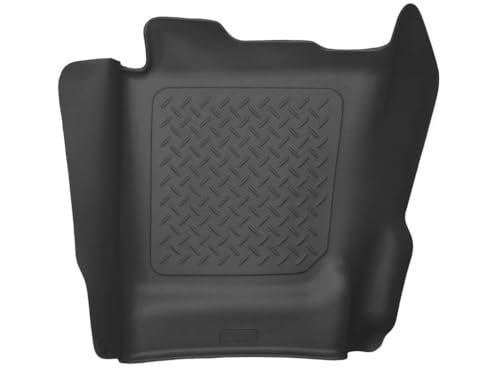 Husky Liners X-act Contour Floor Mats | Fits 2014-2018 Chevrolet Silverado & GMC Sierra 1500, 2019 LD; 2015-2019 Silverado/Sierra 2500/3500 Double & Crew CAB | Center Hump, 1-pc Black - 53151