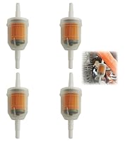 TAKONE 4 Stück 6mm Benzinfilter Motorrad Moped Rasenmäher – Hochwertiger Kraftstofffilter mit Magnet, Transparentem Gehäuse – Universell, Langlebig, Sichtbar für einfache Wartung