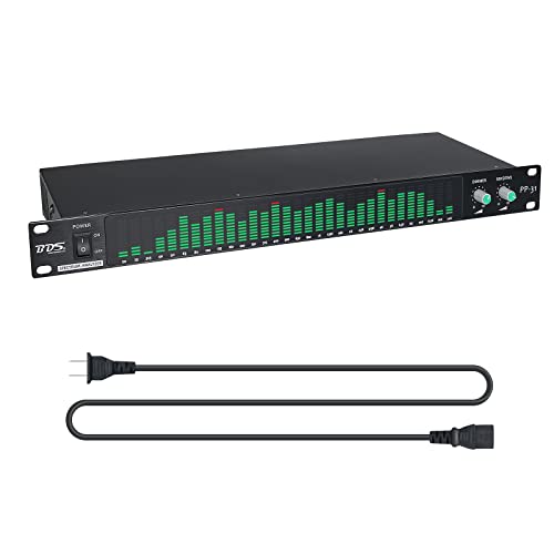 BDS PP-31 Green Digital Audio Spectrum Analyzer Display 1U Music Spectrum VU Meter 31 Segments