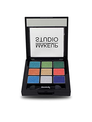 Image of INCOLOR Makeup Studio 9 in 1 Eyeshadow Makeup Palette For Women /Matte and Glitter Eye Shadow Kit for Girls, 18 Gram - Shade No. 02