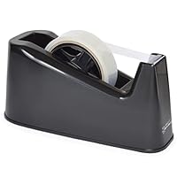 Rapesco 1695 500 Hochleistungs Klebebandabroller und 1 Klebebandrolle, Schwarz