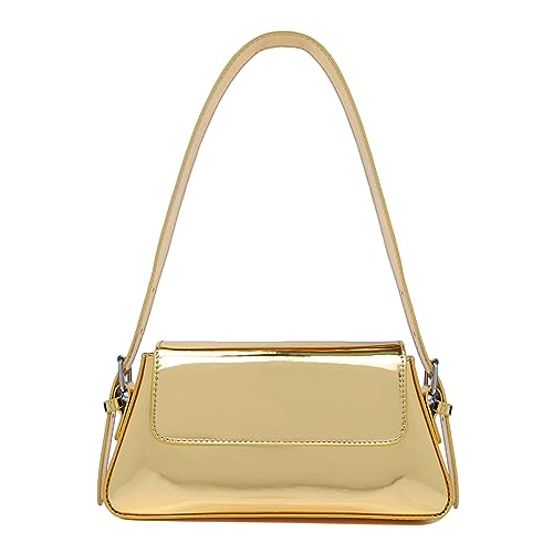 Bolso pequeño de hombro para mujer, elegante y brillante miniatura 1