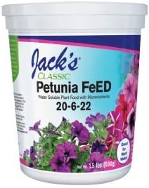 JACKS Classic Petunia Feed 20-6-22 4LB TUB