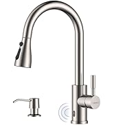 Amazon.co.jp: DAYONE 引き出し式キッチン水栓、SUS304ステンレス製