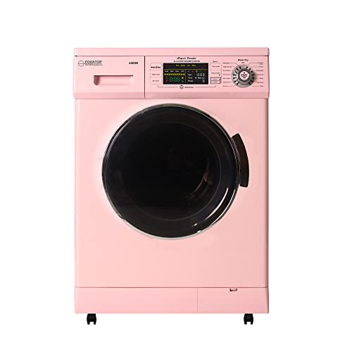 Equator ProCompact 110V Vented/Ventless 13lbs Combo Washer Dryer+Portability Kit (Pink)