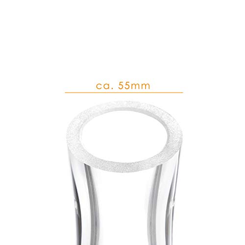 DILAW Genius Shisha Bowl Glas Ersatzglas Maße: Big Size Höhe: ca. 27cm Bowl ohne Gewinde – Bild 3