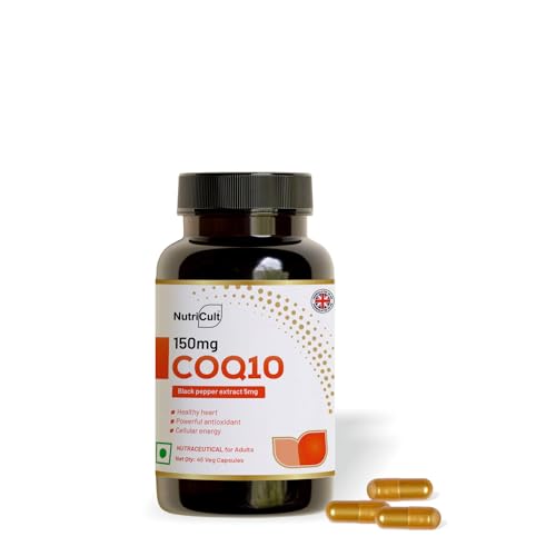 CoQ10 Capsules – Coenzyme Q10 150mg with Black Pepper for Better ...