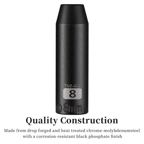 Image of 3 /8 inch Square Drive 8mm Metric Impact Socket,Hex Deep Socket Design,CR-MO Steel for Nut repair for Any Application