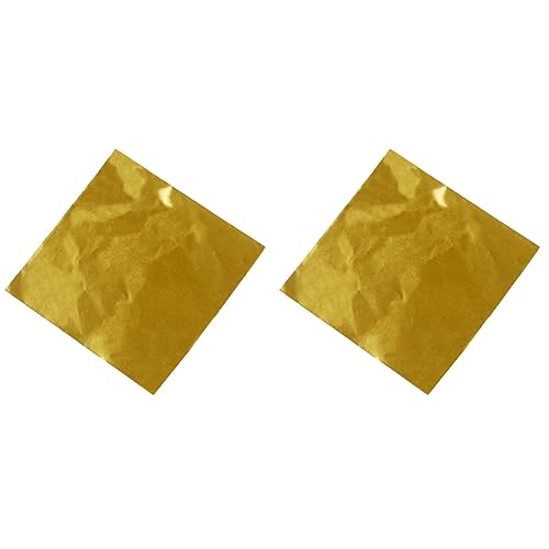 Wzxksoac 200Pzs Papel de Aluminio de Paquete de Caramelo Dulce Envoltorios de Aluminio de Chupachup Chocolate Cuadrado ()