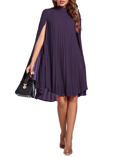 Image of Rooscier Women's Cloak Sleeve Party Midi Dress