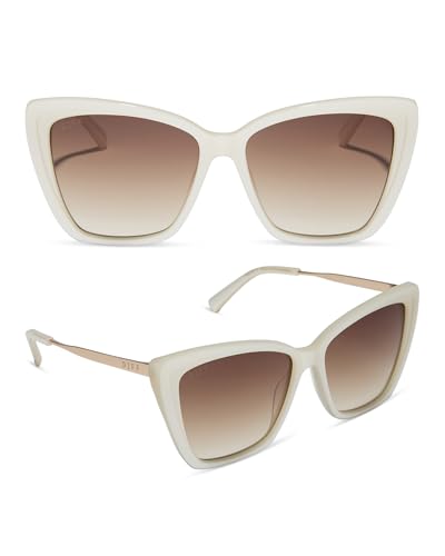 DIFF Becky II Designer Oversized Cat Eye Sunglasses for Women UV400 Gradient Lens