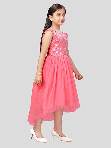 Image of Aarika Girls Gajri Color Net Frock