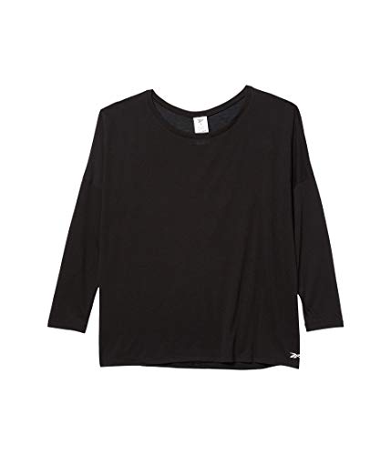 Reebok T-shirt à manches longues pour femme pour stopper le froid pendant l'effort