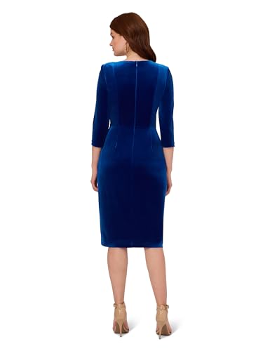 Image of Adrianna Papell Women's Velvet Tie Front Dress