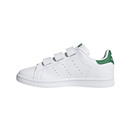 adidas Originals Stan Smith Cloudfoam, Basket, Chaussures Blanc Vert, 33.5 EU