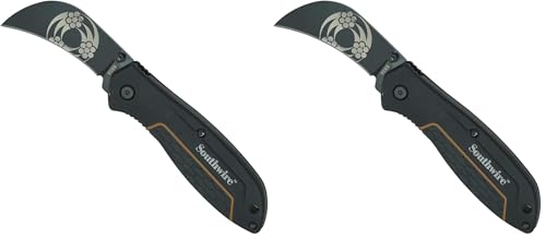 Image of Southwire - 65029440 Tools & Equipment HBKN Hawk Bill Pocket Knife, 2.6 inch blade, 8CR13MOV Stainless Steel- curved blade for pull cuts and splicing (Pack of 2)