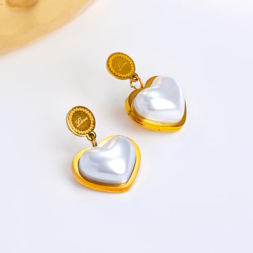 Image of Rubans Demi Fine Stainless Steel Drop Earrings Daily Gift for Women & Girls