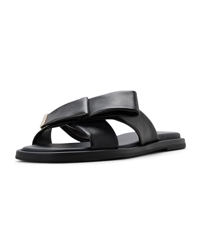 Image of Ted Baker Women's Spencer Leather Cross-Strap Bow Slide