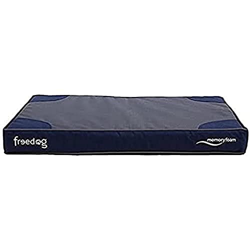 Freedog FD1000387 - Colchón viescoelastico, para Perro, Color Azul Cover